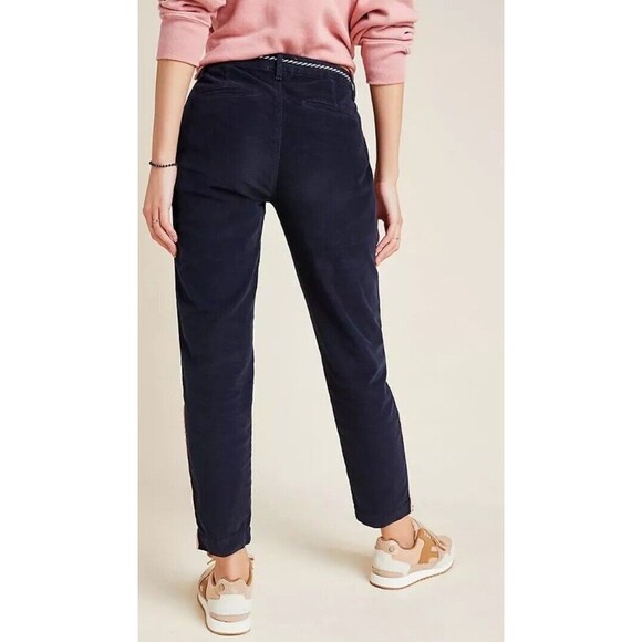 Sundry‎ Trousers Anthropologie Womens Striped Navy Corduroy  Size 30 Pants - Picture 4 of 12